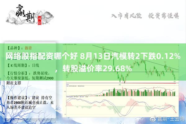 网络股指配资哪个好 8月13日汽模转2下跌0.12%，转股溢价率29.68%