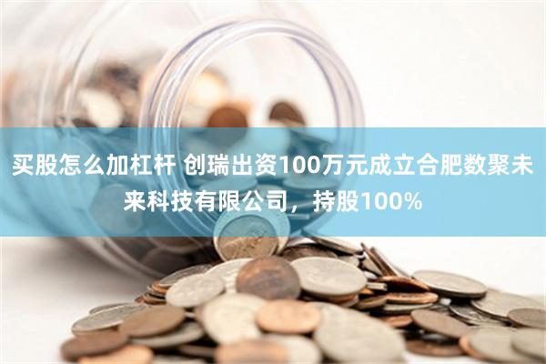 买股怎么加杠杆 创瑞出资100万元成立合肥数聚未来科技有限公司，持股100%