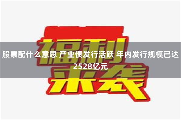 股票配什么意思 产业债发行活跃 年内发行规模已达2528亿元